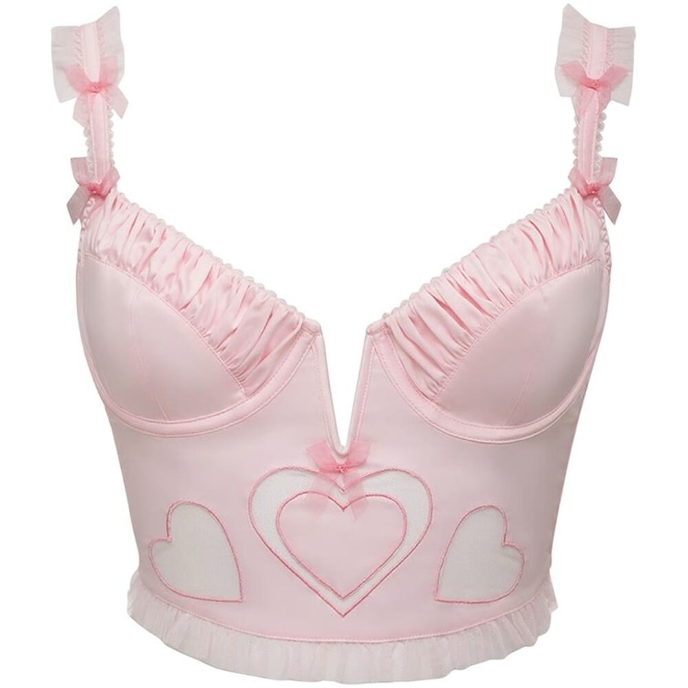 NWT For Love and Lemons Heart Bustier Size Small - Picture 2 of 8